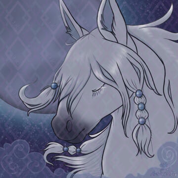 Shaded Bust with Scene Background